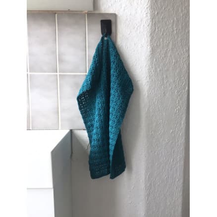 Gästhandduk av Rito Krea - Handduk Virkmönster 34x42 cm