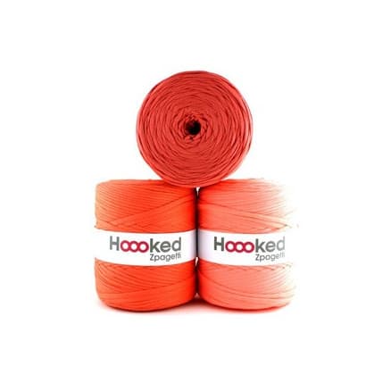Hoooked Zpagetti Trikågarn Unicolor 09 Orange Nyanser 1 st.