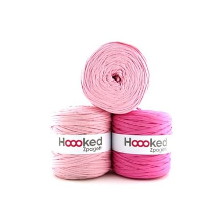 Hoooked Zpagetti Trikågarn Unicolor 05 Rosa Nyanser 1 st.