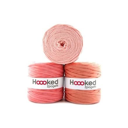 Hoooked Zpagetti Trikågarn Unicolor 23 Persika Nyanser 1 st.