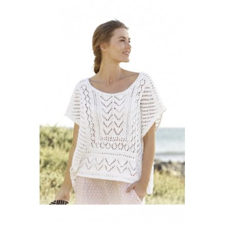 All Smiles by DROPS Design - Topp Stick-mönster strl. S - XXXL