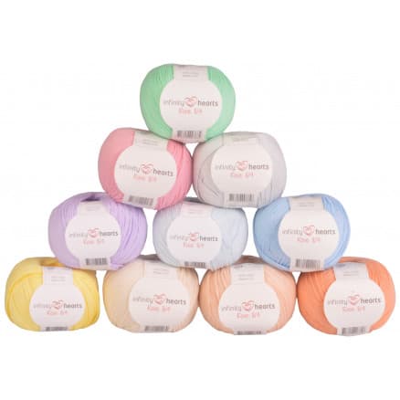 Infinity Hearts Rose 8/4 Garnpaket 06 Pastellfärger - 10 st
