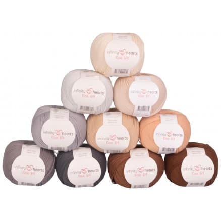 Infinity Hearts Rose 8/4 Garnpaket 15 Grå och Bruna nyanser - 10 st