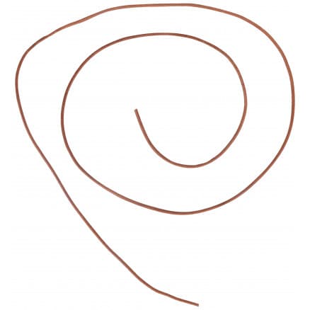 Lädersnöre Rundskuren Natur 100cm 2mm