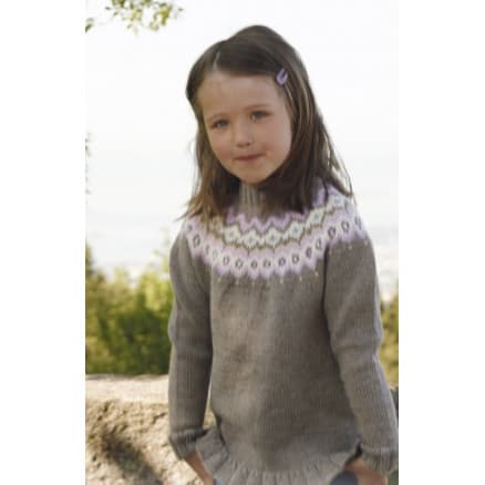 Silje jumper by DROPS Design - Tröja Stick-mönster str. 3/4 - 11/12 år