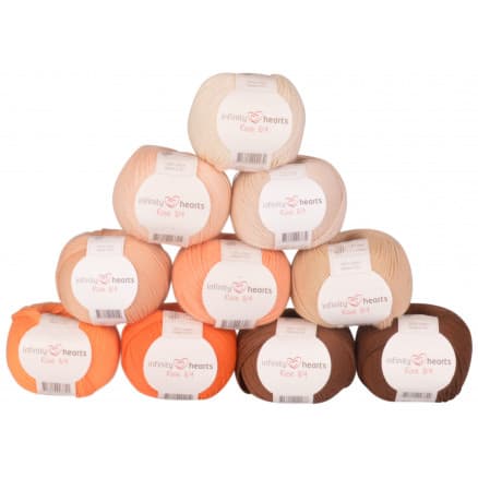 Infinity Hearts Rose 8/4 Garnpaket 29 Lila och Gröna nyanser - 10 st