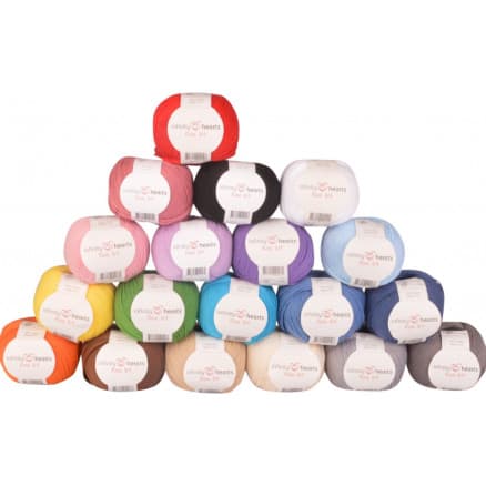 Infinity Hearts Rose 8/4 Garnpaket Unicolor 19 F�rger - 19 st.