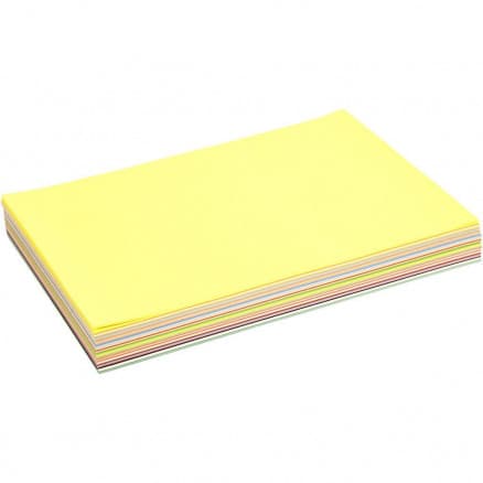 Creativ papper, A4 210x297 mm, 80 g, Ass. färger, 290ass. ark