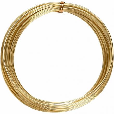 Bonzaitråd / Aluminiumtråd Guld 2mm 10m