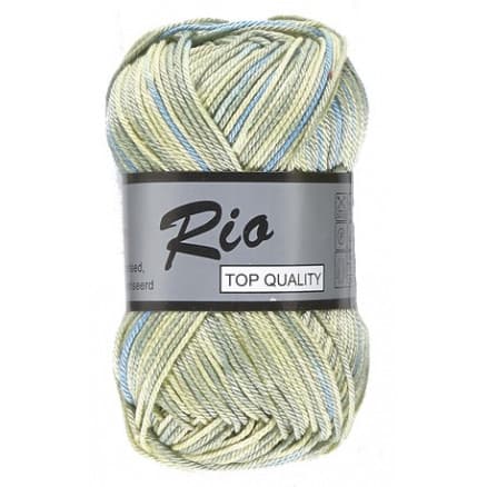 Lammy Rio Garn Print 626 Gul/Grön/Blå 50 gram