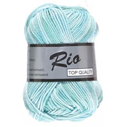 Lammy Rio Garn Print 628 Blå/Turkos/Grön 50 gram