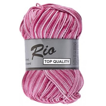 Lammy Rio Garn Print 630 Rosa/Cerise/Lila 50 gram