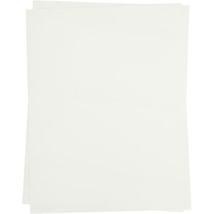 Transferark, 21,5x28 cm, 5 ark, transparent, till ljusa textilier