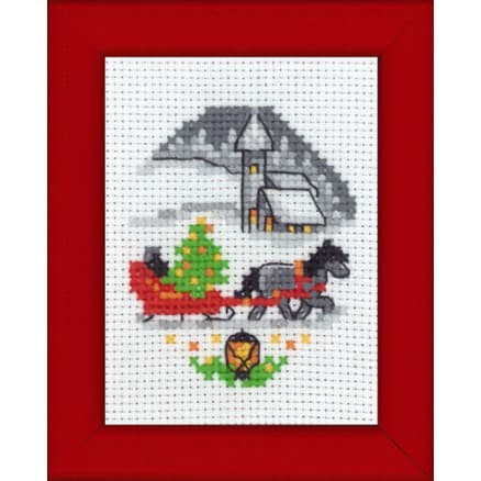 Â Permin Broderikit Julkälke 6x8cm