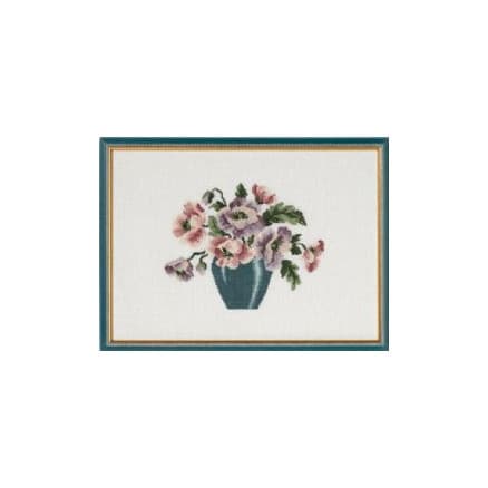 Â Permin Broderikit Vas med Anemoner 38x27cm