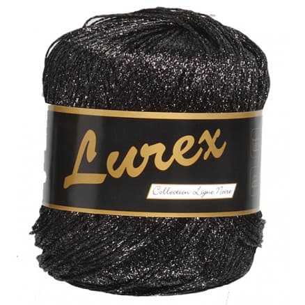 Lammy Lurex Garn 17 Svart