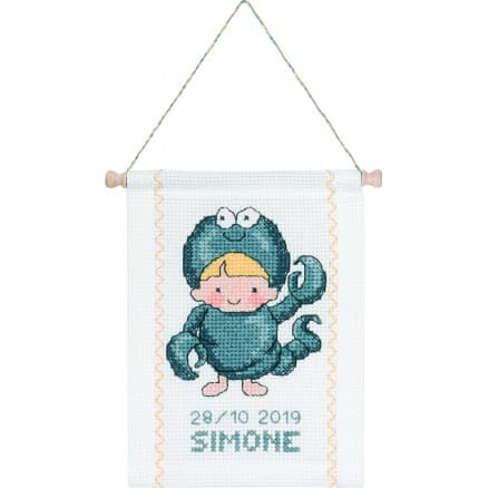 Permin Broderikit Stjärntecken Skorpionen 18x25cm