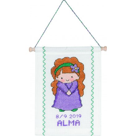 Permin Broderikit Stjärntecken Jungfru 18x25cm