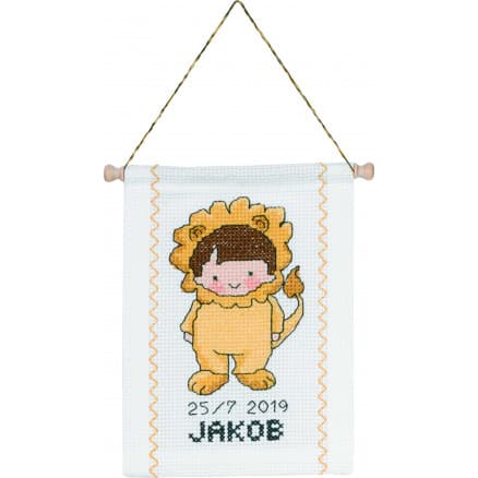 Permin Broderikit Stjärntecken Lejon 18x25cm
