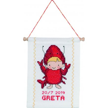 Permin Broderikit Stjärntecken Kräfta 18x25cm
