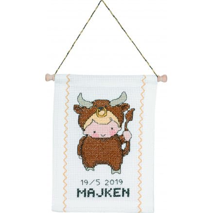 Permin Broderikit Stjärntecken Oxen 18x25cm