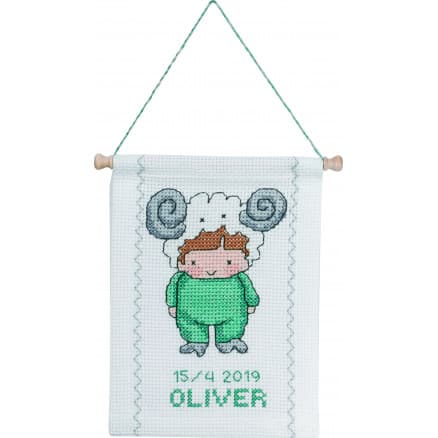 Permin Broderikit Stjärntecken Vädur 18x25cm
