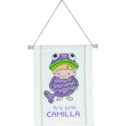 Permin Broderikit Stjärntecken Fisk 18x25cm