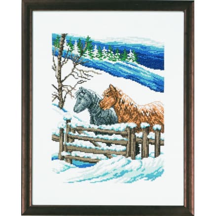 Permin Broderikit Bild Vinterhagen 29x37cm