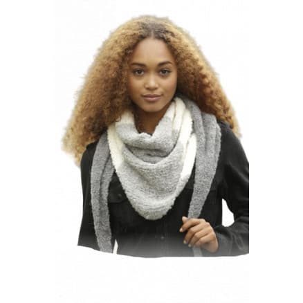 Warm Mist by DROPS Design - Sjal Stick-mönster 180x40 cm