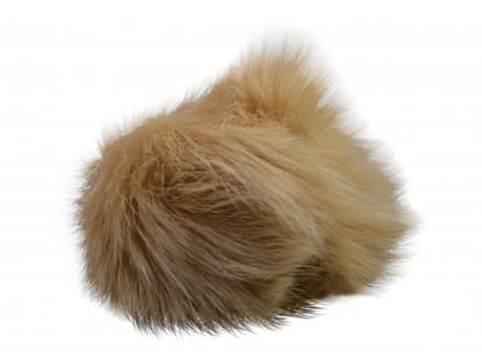 Pompom Pälstofs Kaninhår Beige 60 mm