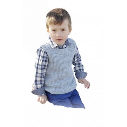 Vest is Best! by DROPS Design - Tröja Stick-mönster strl. 2 - 11/12 år