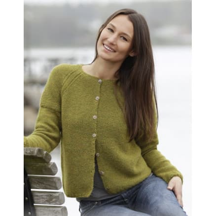 Sweet Olivia Cardigan by DROPS Design - Jacka Stickmönster strl. S - XXXL
