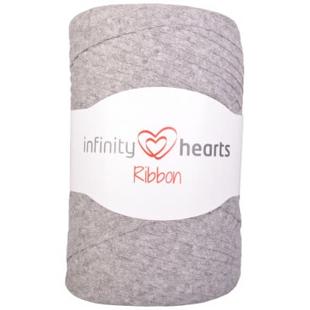 Â Infinity Hearts Ribbon Trikågarn 04 Ljusgrå