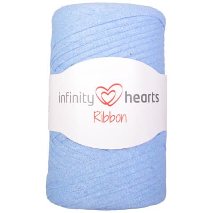 Â Infinity Hearts Ribbon Trikågarn 16 Ljusblå