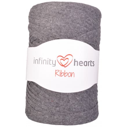 Â Infinity Hearts Ribbon Trikågarn 06 Mörkgrå