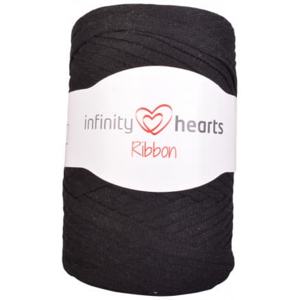 Â Infinity Hearts Ribbon Trikågarn 02 Svart