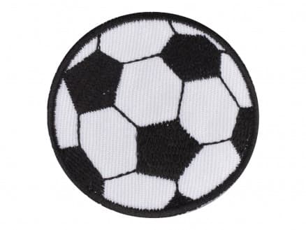 Strykmärke Fodbold 4,5 cm - 1 stk
