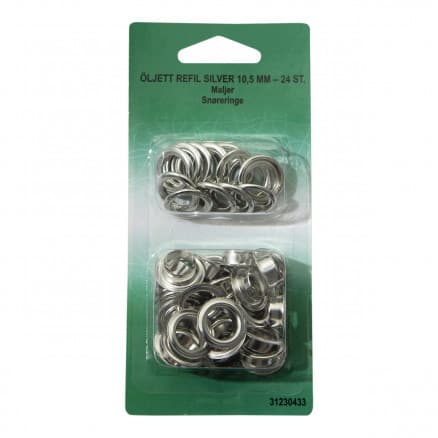 Ã–ljetter Refill 10,5mm Silver - 24 st