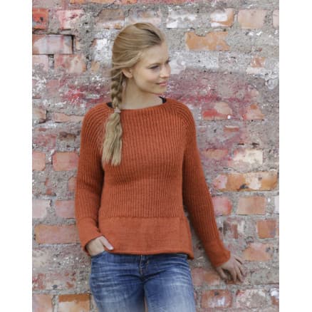 Last Days of Autumn by DROPS Design - Blus stickmönster str. S - XXXL