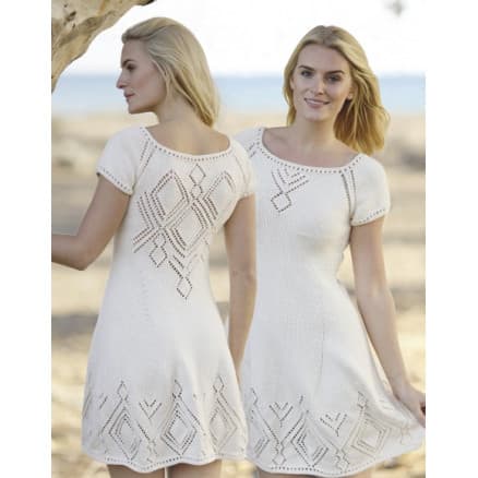 Summer Feeling by DROPS Design - Klänning Stick-opskrift strl. S - XXXL