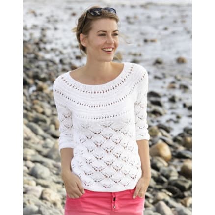 Clara by DROPS Design - Tröja Stick-opskrift strl. S - XXXL