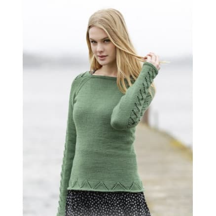 Green Forest by DROPS Design - Tröja Stickmönster strl. S - XXXL