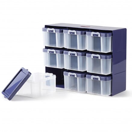 Prym Sorteringslåda med 9 Lådor Plast 27x21x12cm