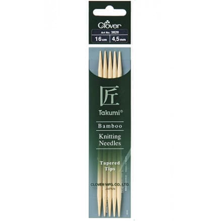 Clover Takumi Stickor Bambu 16cm 4,50mm