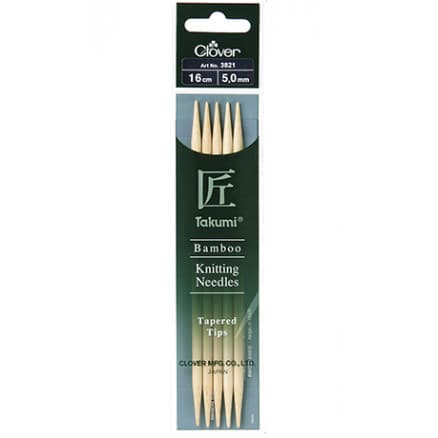 Clover Takumi Stickor Bambu 16cm 5,00mm