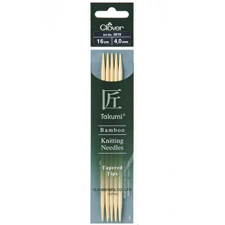 Clover Takumi Stickor Bambu 16cm 4.00mm