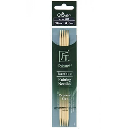 Clover Takumi Stickor Bambu 16cm 3,00mm