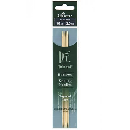Clover Takumi Stickor Bambu 16cm 2,00mm