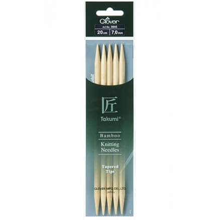 Clover Takumi Strumpstickor Bambu 20cm 7,00mm