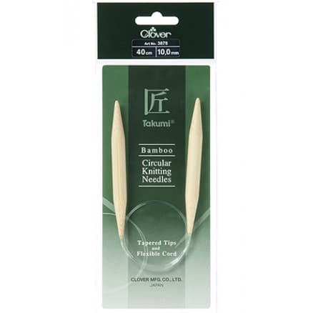 Clover Takumi Rundstickor Bambu 40cm 10,00mm